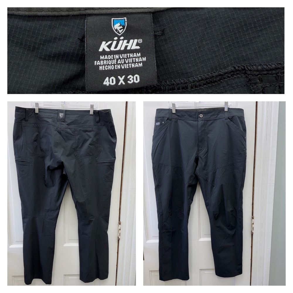 Kuhl silencr ripstop‎ athletic outdoor adventure pants black men's 40 x 30